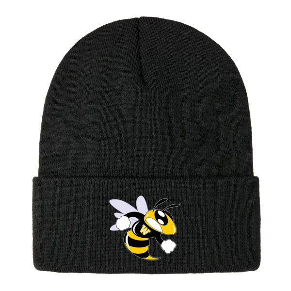 Embroidered  Acrylic Knit Cuff Toque  Thumbnail